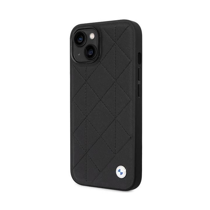 Dėklas BMW odinis dygsniuotas ant iPhone 14 - rankinės