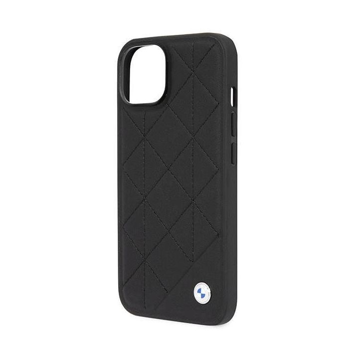 Dėklas BMW odinis dygsniuotas ant iPhone 14 - rankinės