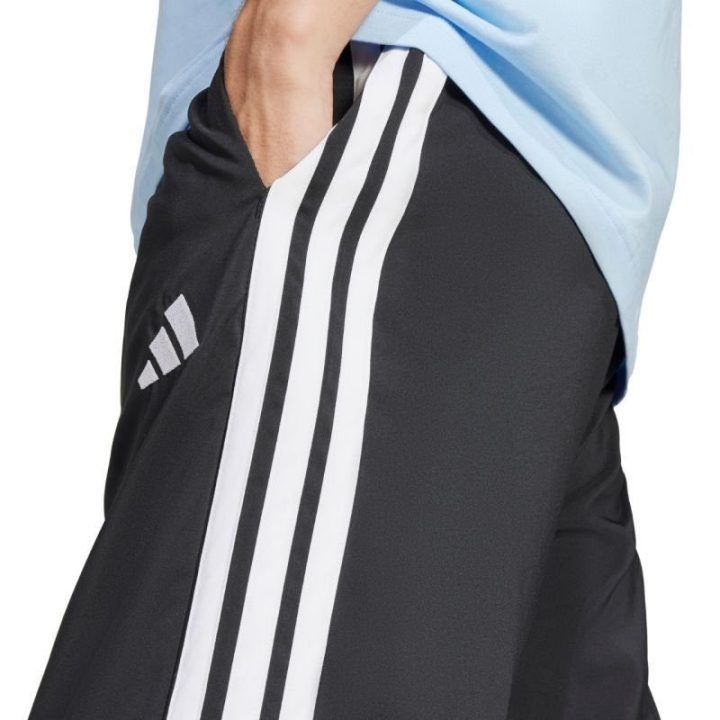 Vyriškos sportinės kelnės adidas Essentials 3-Stripes Woven, juodos