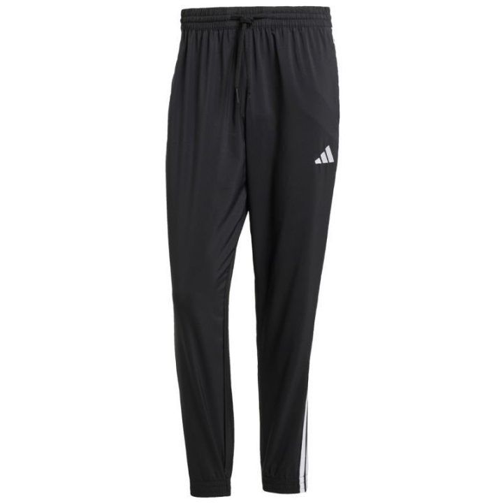 Vyriškos sportinės kelnės adidas Essentials 3-Stripes Woven, juodos