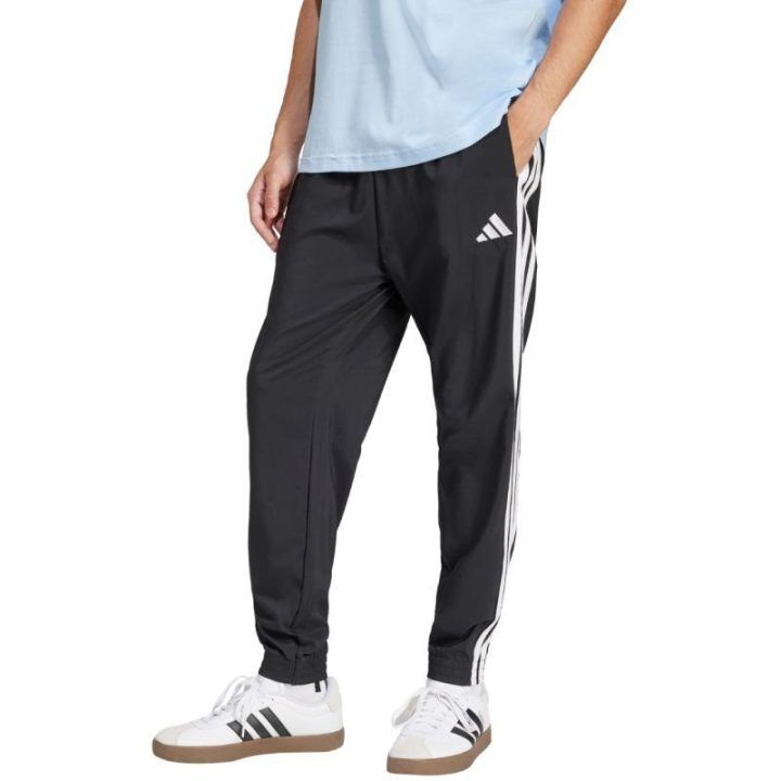 Vyriškos sportinės kelnės adidas Essentials 3-Stripes Woven, juodos