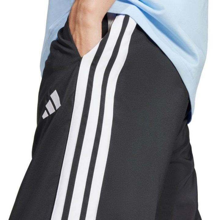 Vyriškos sportinės kelnės adidas Essentials 3-Stripes Woven, juodos