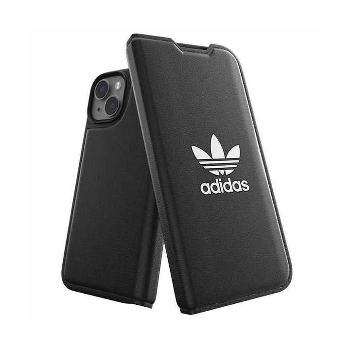 Adidas OR Booklet Case BASIC dėklas iPhone 14 - juodai baltas