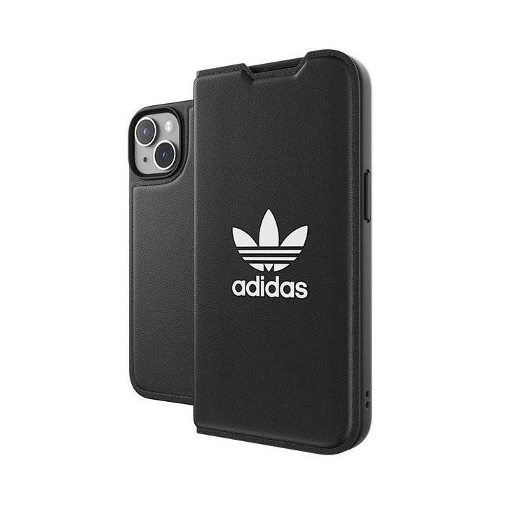 Adidas OR Booklet Case BASIC dėklas iPhone 14 - juodai baltas