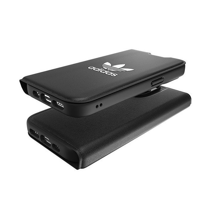 Adidas OR Booklet Case BASIC dėklas iPhone 14 Pro - juodai baltas