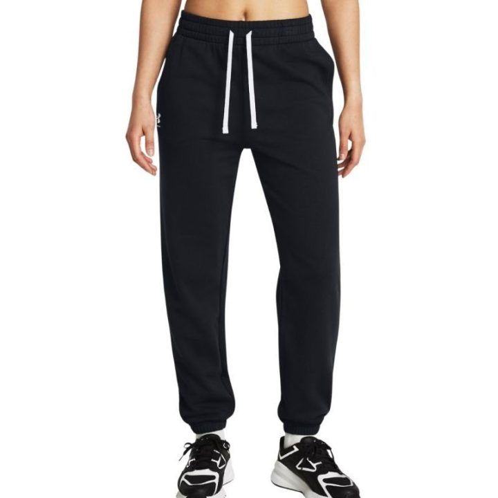 Moteriškos medvilninės kelnės Under Armour Rival Terry, juodos
