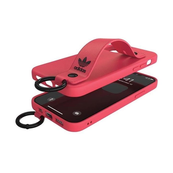 Adidas OR dėklas su dirželiu iPhone 12 / iPhone 12 Pro - rožinis