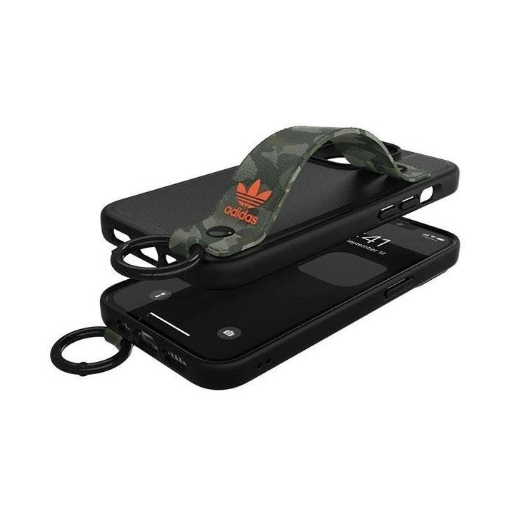 Adidas OR dėklas su dirželiu iPhone 13 Pro / iPhone 13 - juodai žalias