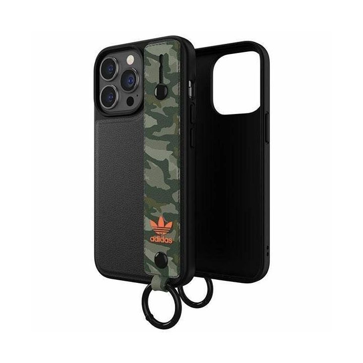 Adidas OR dėklas su dirželiu iPhone 13 Pro / iPhone 13 - juodai žalias