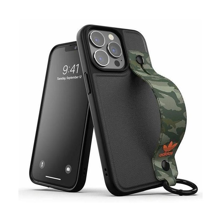 Adidas OR dėklas su dirželiu iPhone 13 Pro / iPhone 13 - juodai žalias