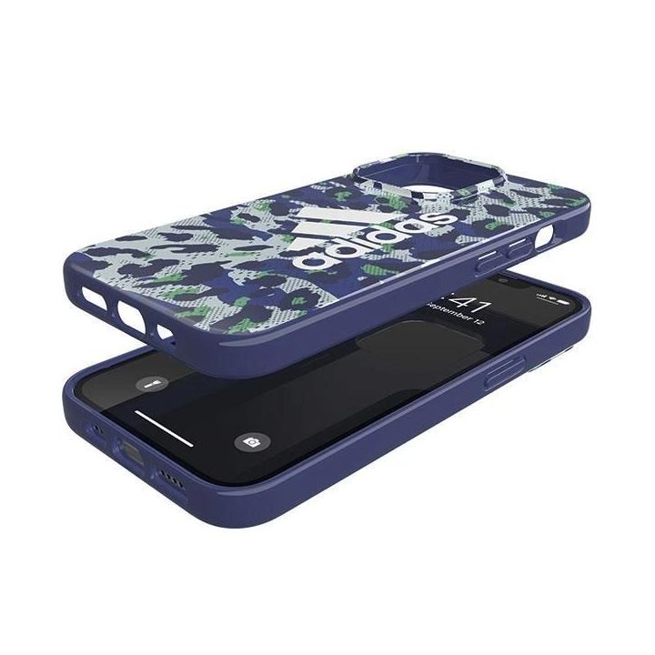 Adidas OR SnapCase Leopard dėklas iPhone 13 / iPhone 13 Pro - mėlynas