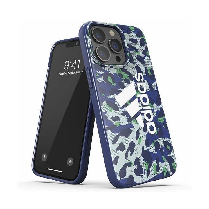 Adidas OR SnapCase Leopard dėklas iPhone 13 / iPhone 13 Pro - mėlynas