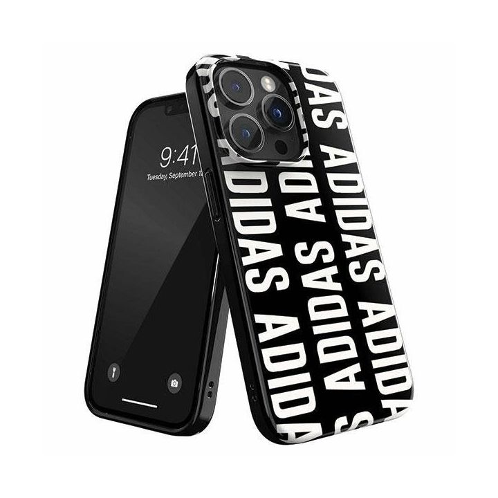 Adidas OR SnapCase dėklas su logotipu iPhone 14 Pro - juodas