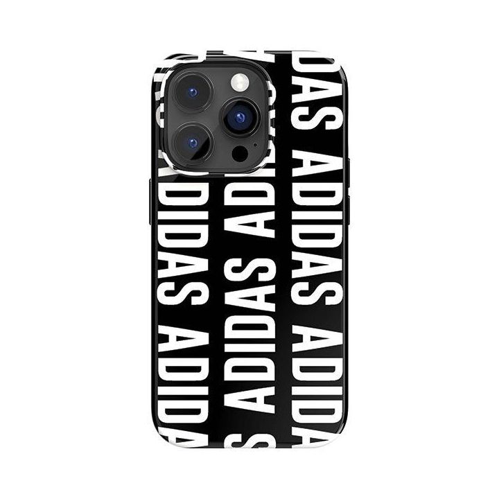 Adidas OR SnapCase dėklas su logotipu iPhone 14 Pro - juodas