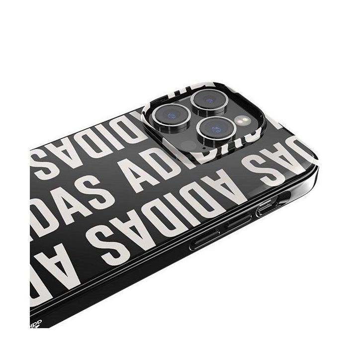 Adidas OR SnapCase dėklas su logotipu iPhone 14 Pro - juodas