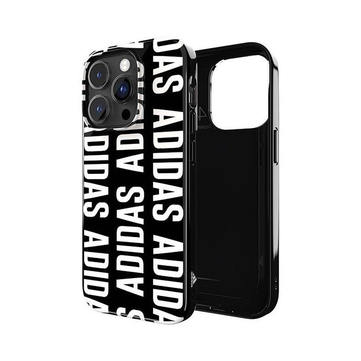Adidas OR SnapCase dėklas su logotipu iPhone 14 Pro - juodas