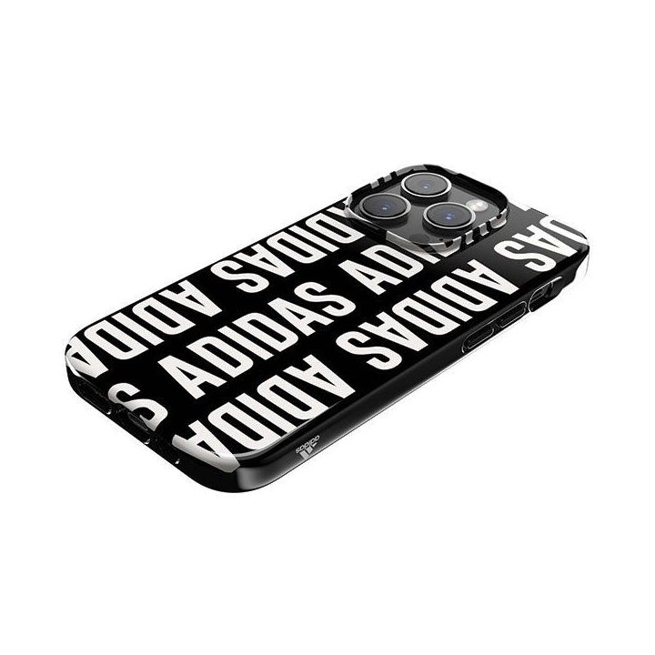 Adidas OR SnapCase dėklas su logotipu iPhone 14 Pro - juodas