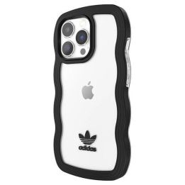 Adidas OR Wavy dėklas iPhone 13 Pro / iPhone 13 - juodas ir skaidrus