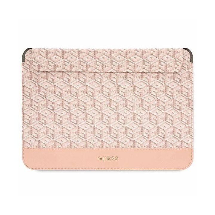 Guess GCube Stripes Stripes nešiojamojo kompiuterio dėklas 14 - rožinės spalvos