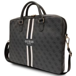 Torba Guess 4G Printed Stripes na laptopa 16 - czarna