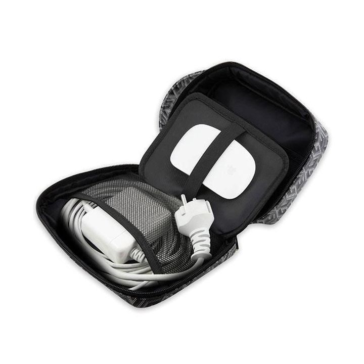 Torba organizatorius Guess GCube Stripes - czarna