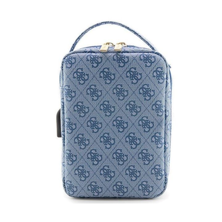 Torba organizatorius Guess 4G Printed Stripes - niebieska
