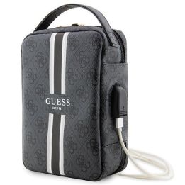 Torba organizatorius Guess 4G Printed Stripes - czarna