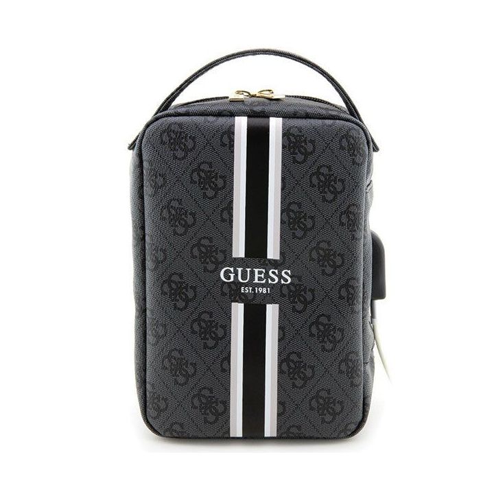 Torba organizatorius Guess 4G Printed Stripes - czarna