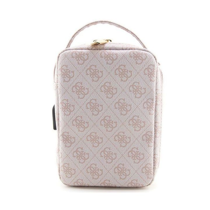 Torba organizatorius Guess 4G Printed Stripes - rožinė