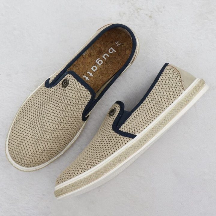 Vyriškos įspiriamos espadrilės Bugatti, smėlio