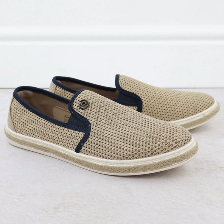 Vyriškos įspiriamos espadrilės Bugatti, smėlio