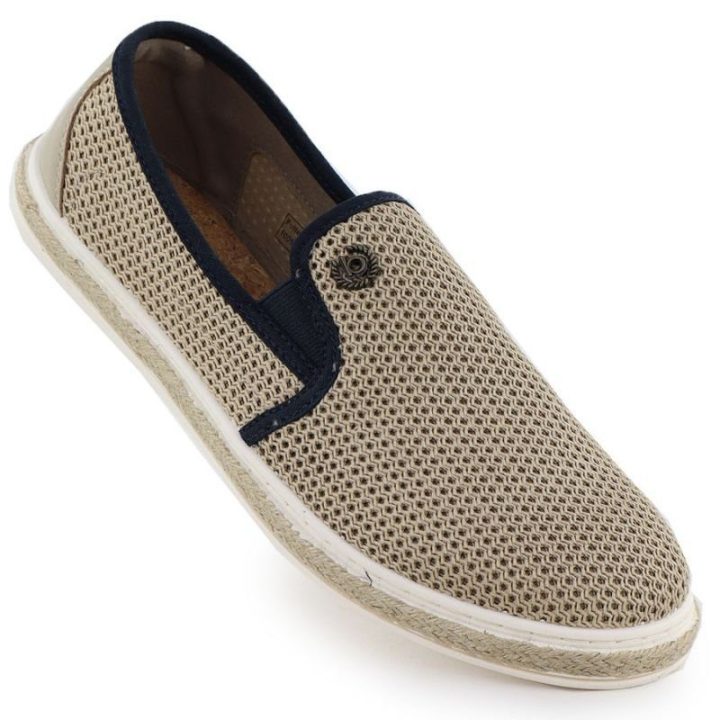 Vyriškos įspiriamos espadrilės Bugatti, smėlio