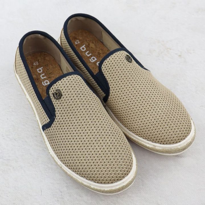 Vyriškos įspiriamos espadrilės Bugatti, smėlio