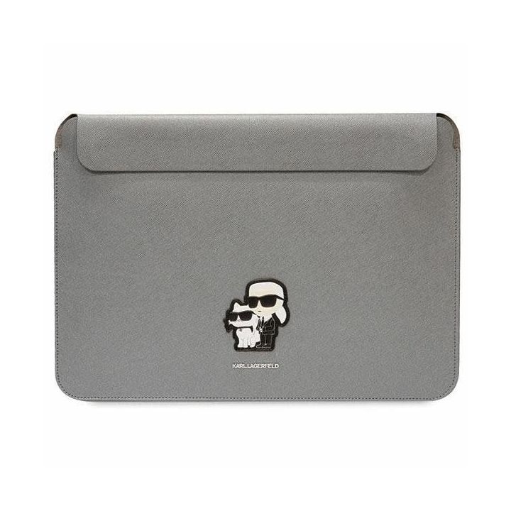 Karl Lagerfeld Saffiano Karl&Choupette nešiojamojo kompiuterio dėklas 14 - sidabrinis