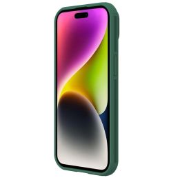 Šarvuotas Nillkin CamShield Pro magnetinis dėklas iPhone 15 Plus su kameros dangteliu - žalias