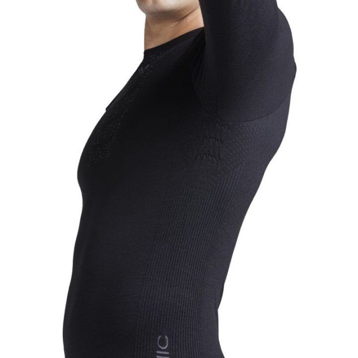 Vyriški marškinėliai X-BIONIC MightyWool LS-X, juodi