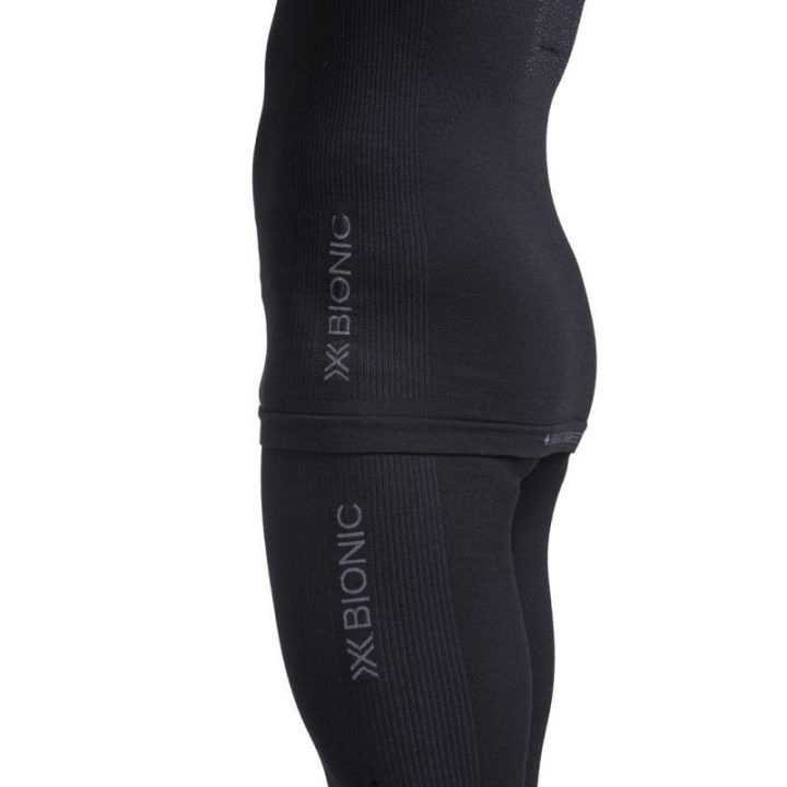 Vyriški marškinėliai X-BIONIC MightyWool LS-X, juodi