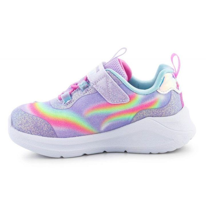 Sportbačiai mergaitėms su vienaragiu Skechers, violetiniai