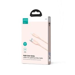 Kabel Multi A / Lightning 3A 1m - rožinis