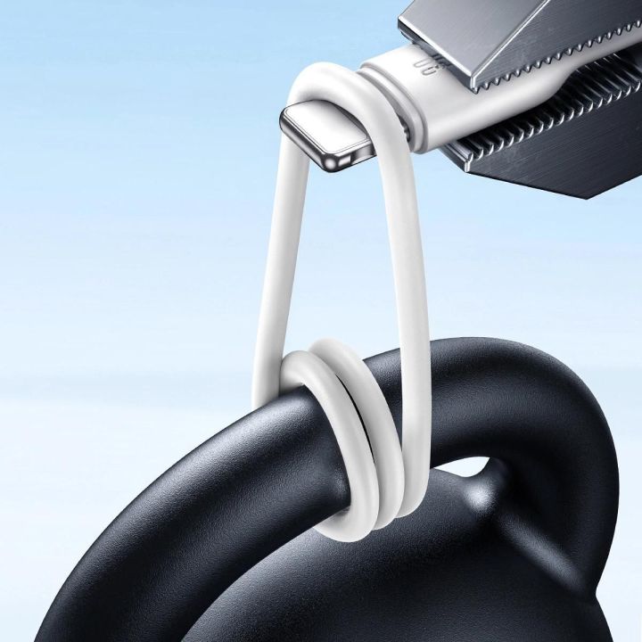 Kabel Flash C / Lightning 30W 1m - Juodos spalvos