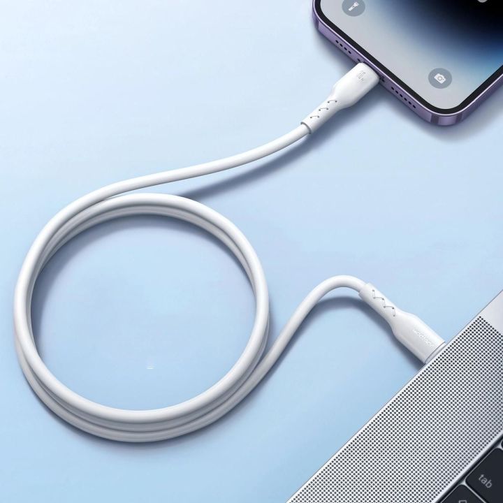 Kabel Flash C / Lightning 30W 1m - Juodos spalvos