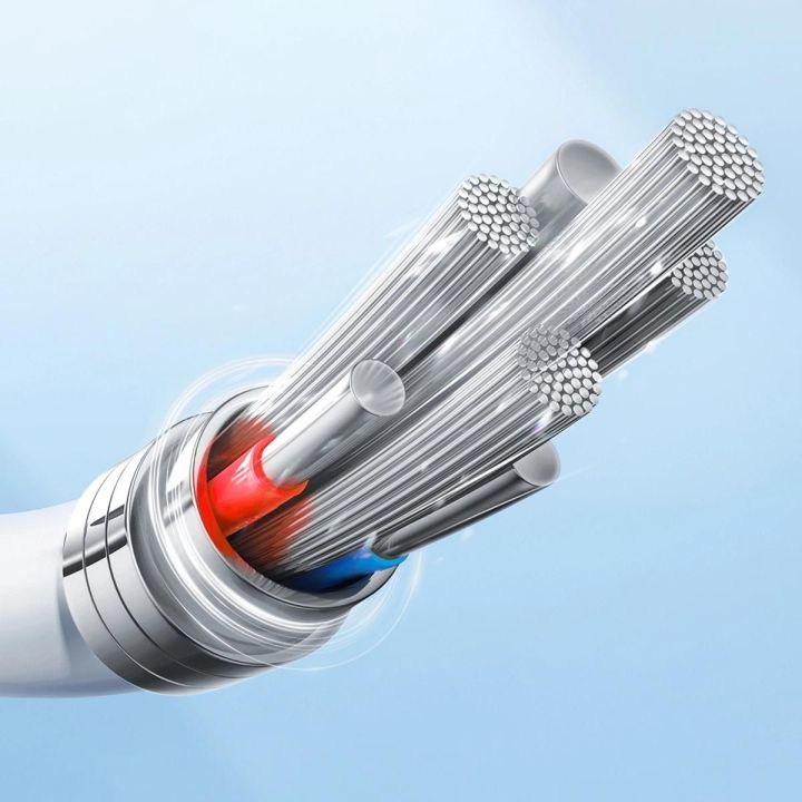 Kabel Flash C / Lightning 30W 1m - Juodos spalvos