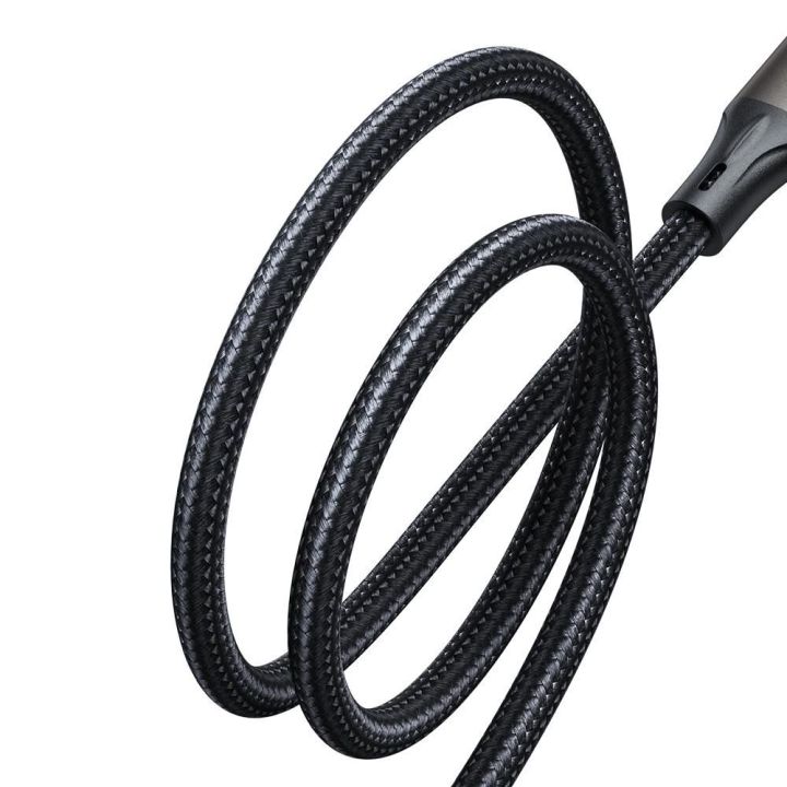 Light C didelės spartos 100W 1,2 m ilgio USB perdavimo kabelis - juodas