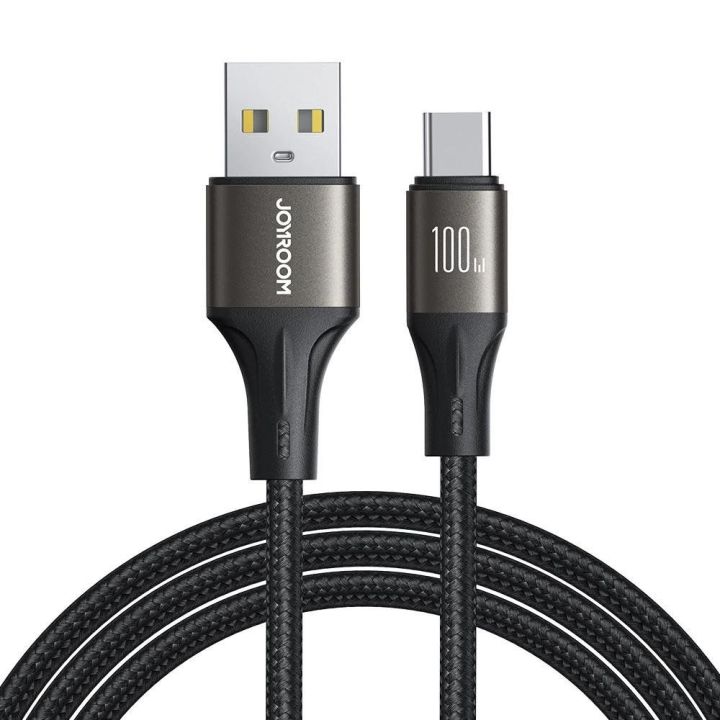 Light C didelės spartos 100W 1,2 m ilgio USB perdavimo kabelis - juodas