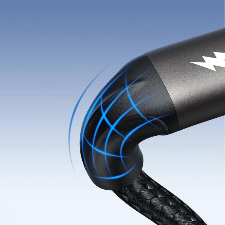 Light C didelės spartos 100W 1,2 m ilgio USB perdavimo kabelis - juodas