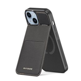 Rafi Mag piniginės dėklas su 3 1 stovu iPhone 15 Plus su MagSafe ir RFID užraktu - juodas