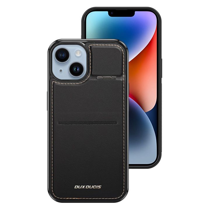 Rafi Mag piniginės dėklas su 3 1 stovu iPhone 15 Plus su MagSafe ir RFID užraktu - juodas
