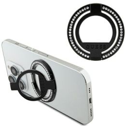Guess MagSafe žiedo laikiklis su akmenimis - juodas