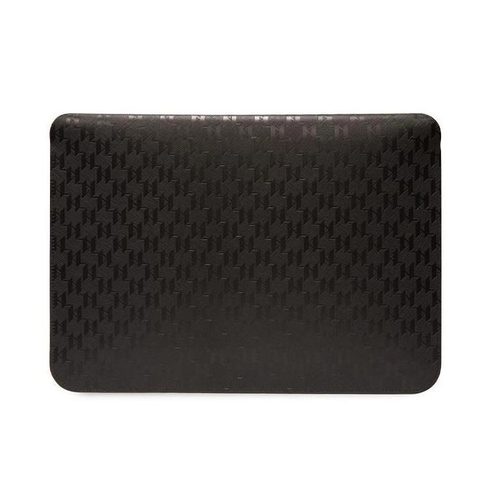 Dėklas Karl Lagerfeld Saffiano Monogram Choupette na laptopa 14 - Juodos spalvos