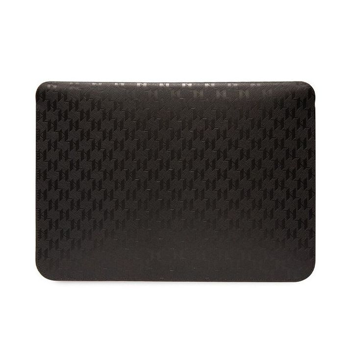 Dėklas Karl Lagerfeld Saffiano Monogram Choupette na laptopa 16 - Juodos spalvos
